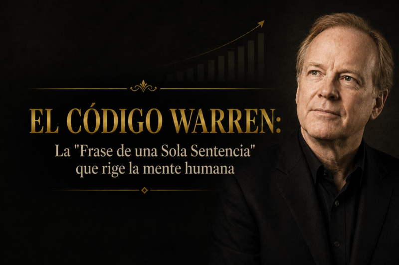 La “Frase de una Sola Sentencia” que rige la mente humana.